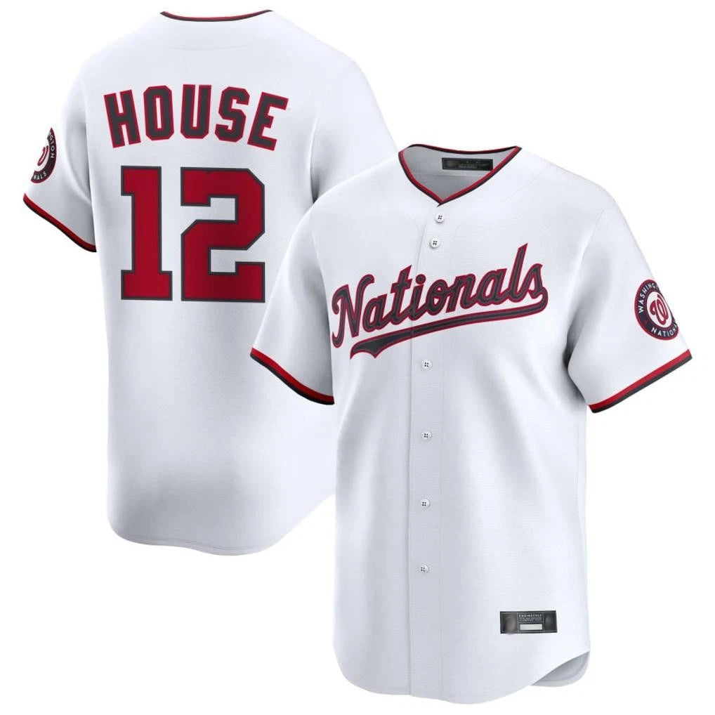 tuec W.Nationals #12 Brady House Player White Alternate Limited Game Stitched Jerseys