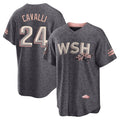 tuec W.Nationals #24 Cade Cavalli Player Gray City Connect Stitched Jerseys