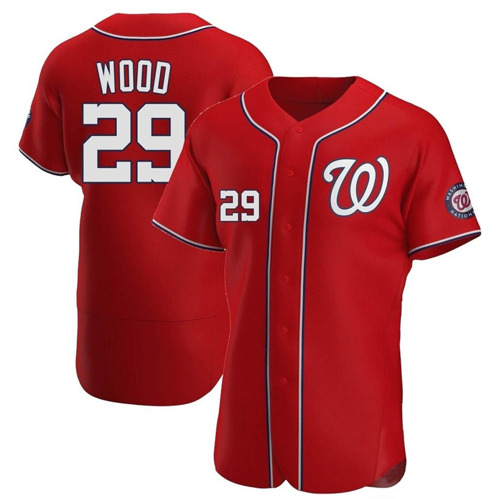 tuec W.Nationals #29 James Wood Player Red Alternate Elite Stitched Jerseys