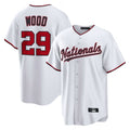 tuec W.Nationals #29 James Wood Player White Home Limited Replica Stitched Jerseys