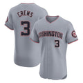 tuec W.Nationals #3 Dylan Crews Player Gray City Connect Elite Alternate Stitched Jerseys