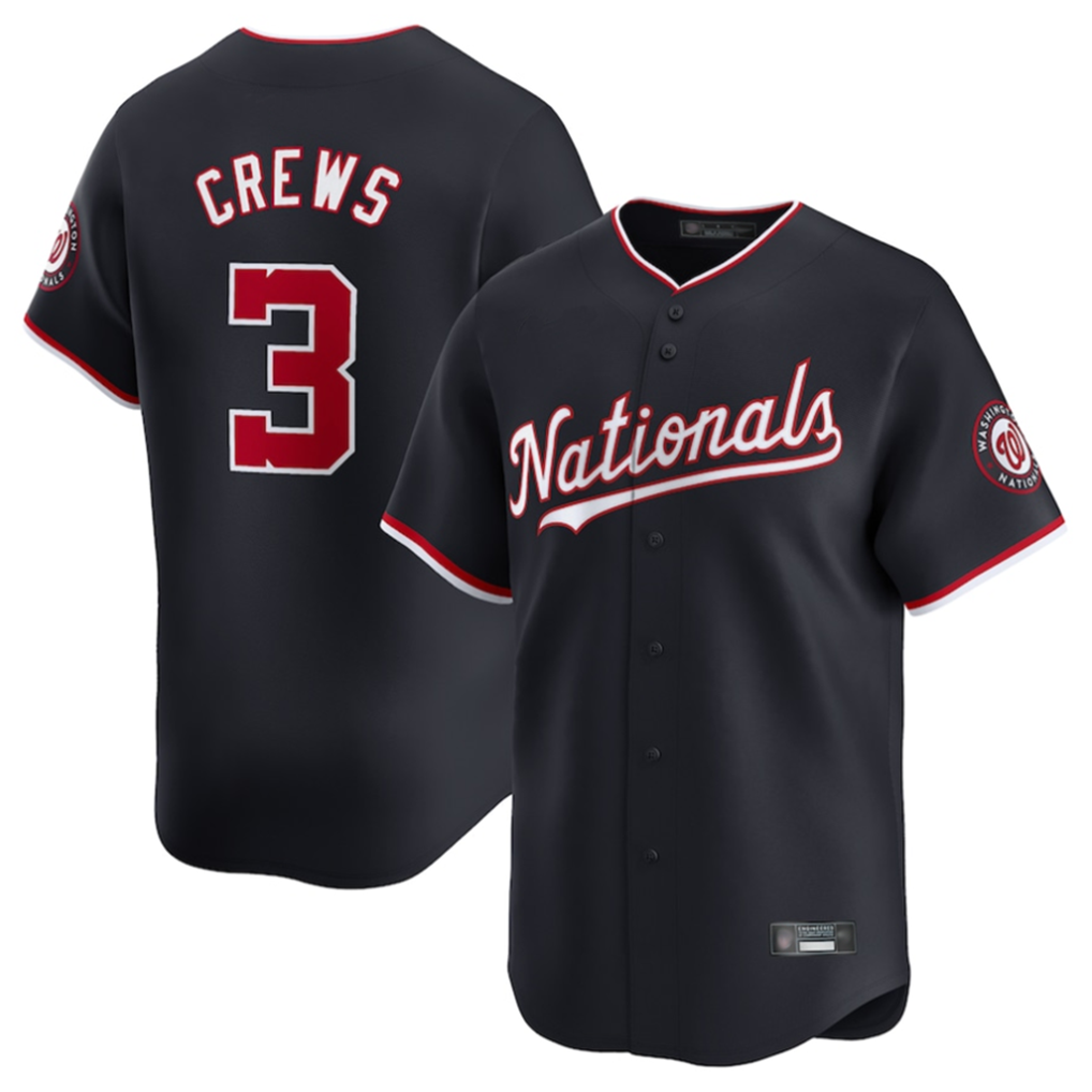 tuec W.Nationals #3 Dylan Crews Player Navy Limited Stitched Jerseys