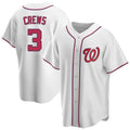 tuec W.Nationals #3 Dylan Crews Player White Game Replica Stitched Jerseys