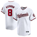 tuec W.Nationals #8 Carter Kieboom Player White Home Limited Stitched Jerseys