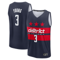 tuec W.Wizards #3 Trae Young Navy Fast Break - Statement Edition