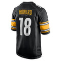 Tuec P.Steelers #18 Will Howard Black Team Game Jersey