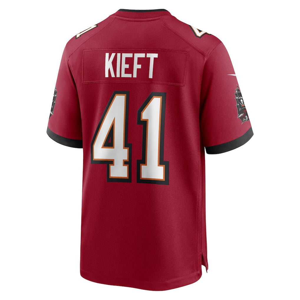 Tuec TB.Buccaneers #41 Ko Kieft Red Game Player Jersey