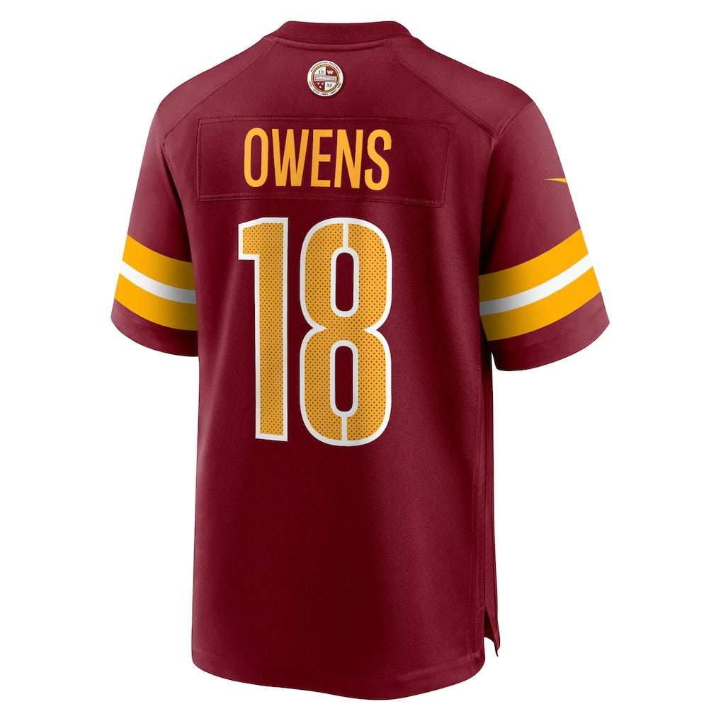 Tuec W.Commanders #18 Tyler Owens Burgundy Team Game Jersey