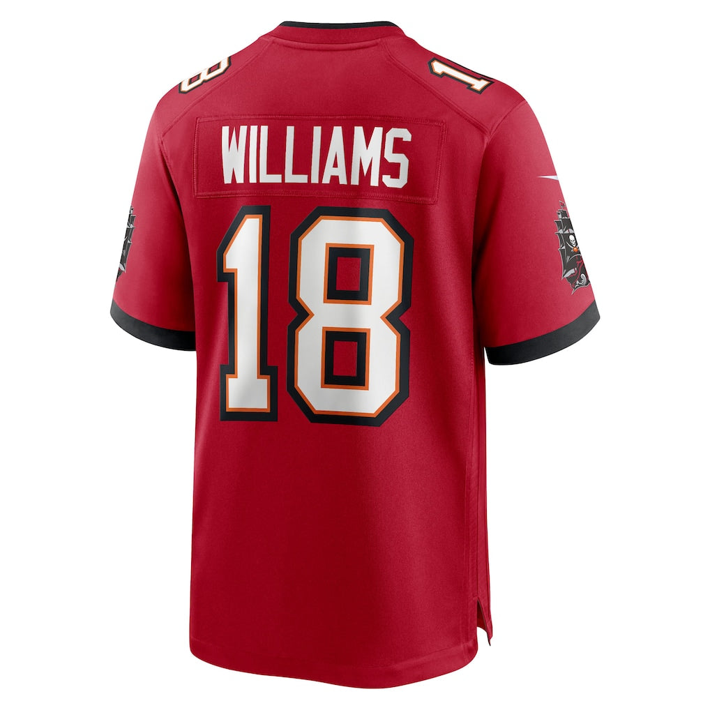 Tuec TB.Buccaneers #18 Josh Williams Red Team Game Jersey