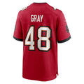 Tuec TB.Buccaneers #48 JT Gray Red Team Game Jersey