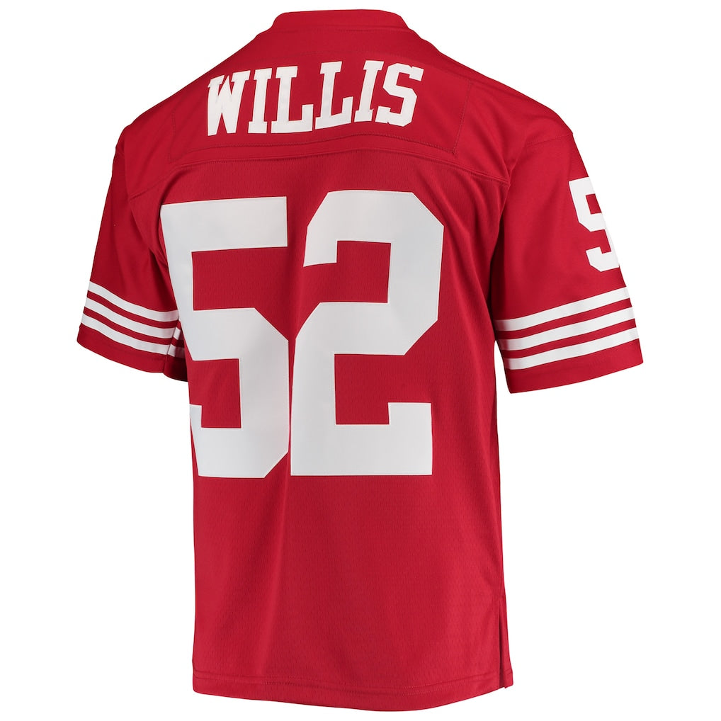 Tuec SF.49ers #52 Patrick Willis Mitchell & Ness Scarlet Legacy Replica Jersey