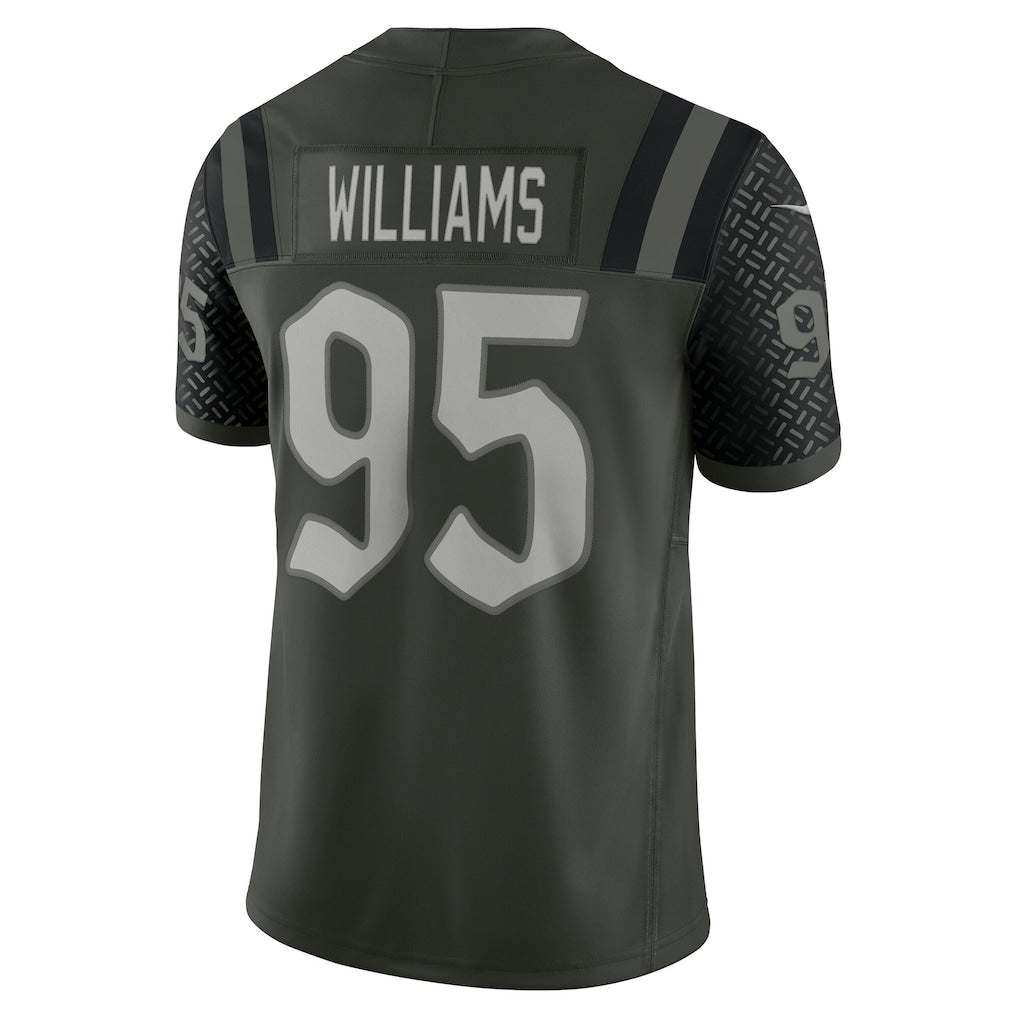 Tuec NY.Jets #95 Quinnen Williams Gotham Green 2025 Rivalries Collection Limited Jersey