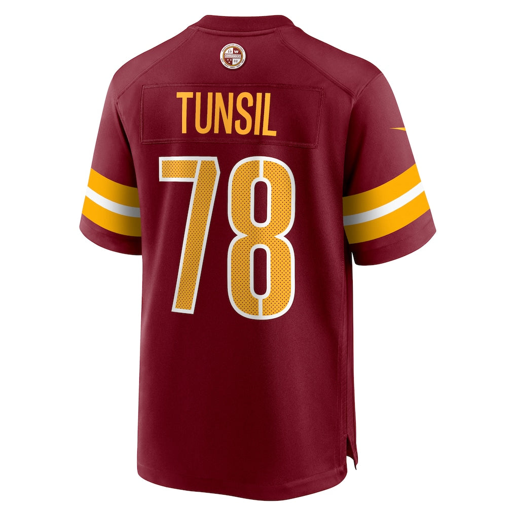 Tuec W.Commanders #78 Laremy Tunsil Burgundy Team Game Jersey