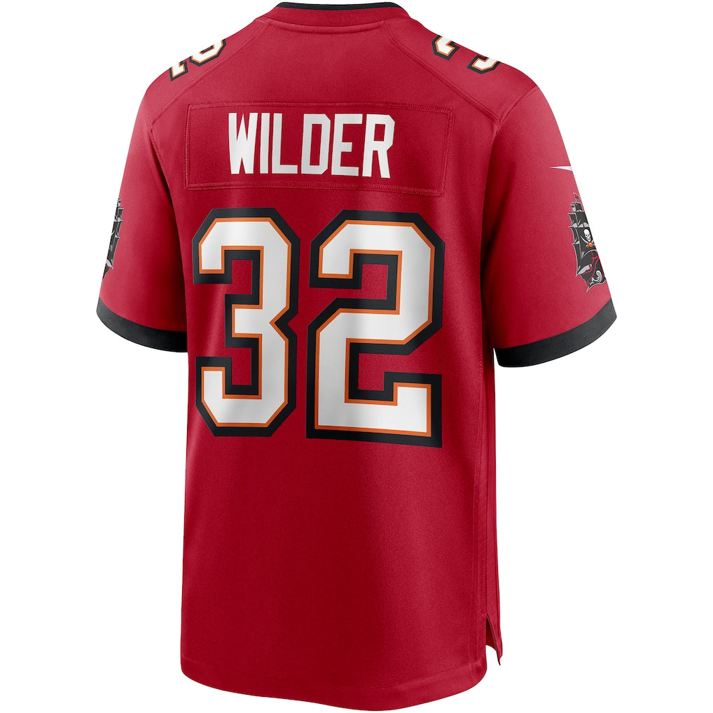 Tuec TB.Buccaneers #32 James Wilder Red Game Retired Player Jersey