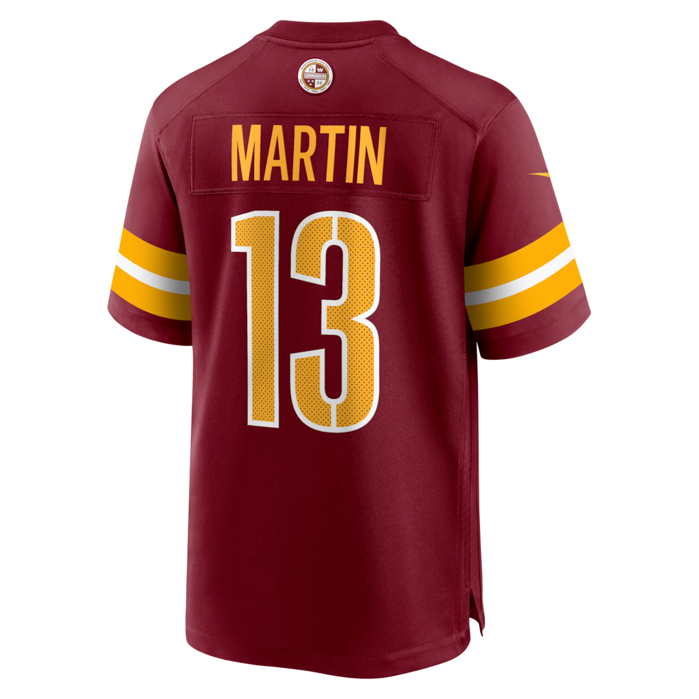 Tuec W.Commanders #13 Tay Martin Burgundy Team Game Jersey
