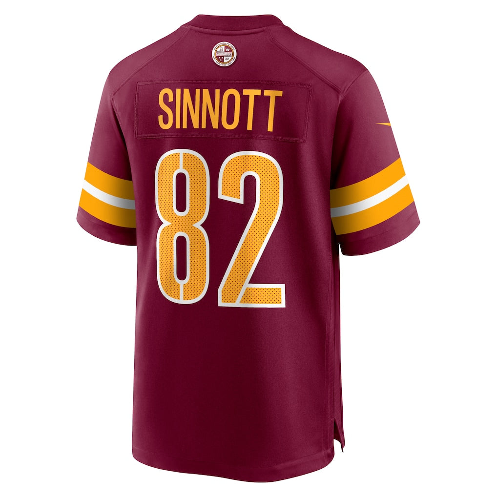 Tuec W.Commanders #82 Ben Sinnott Burgundy Game Jersey