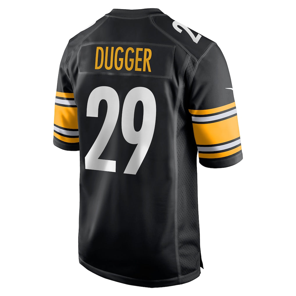 Tuec P.Steelers #29 Kyle Dugger Black Team Game Jersey