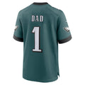 Tuec P.Eagles #1 Dad Midnight Green Team Game Jersey