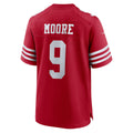 Tuec SF.49ers #9 Skyy Moore Scarlet Team Game Jersey
