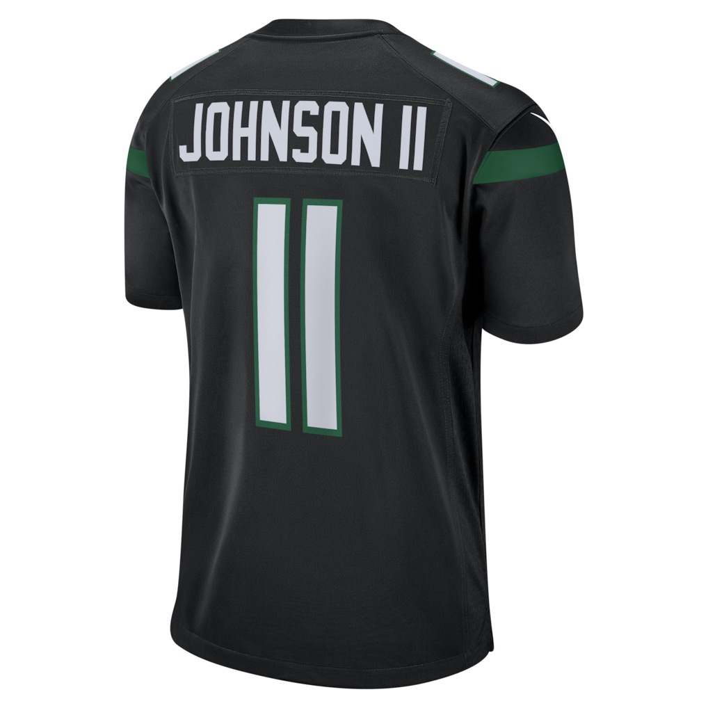 Tuec NY.Jets #11 Jermaine Johnson II Black Alternate Game Jersey