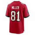 Tuec TB.Buccaneers #81 Ryan Miller Red Team Game Jersey