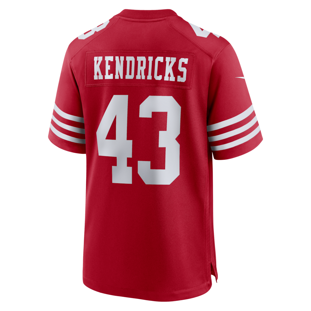 Tuec SF.49ers #43 Eric Kendricks Scarlet Team Game Jersey