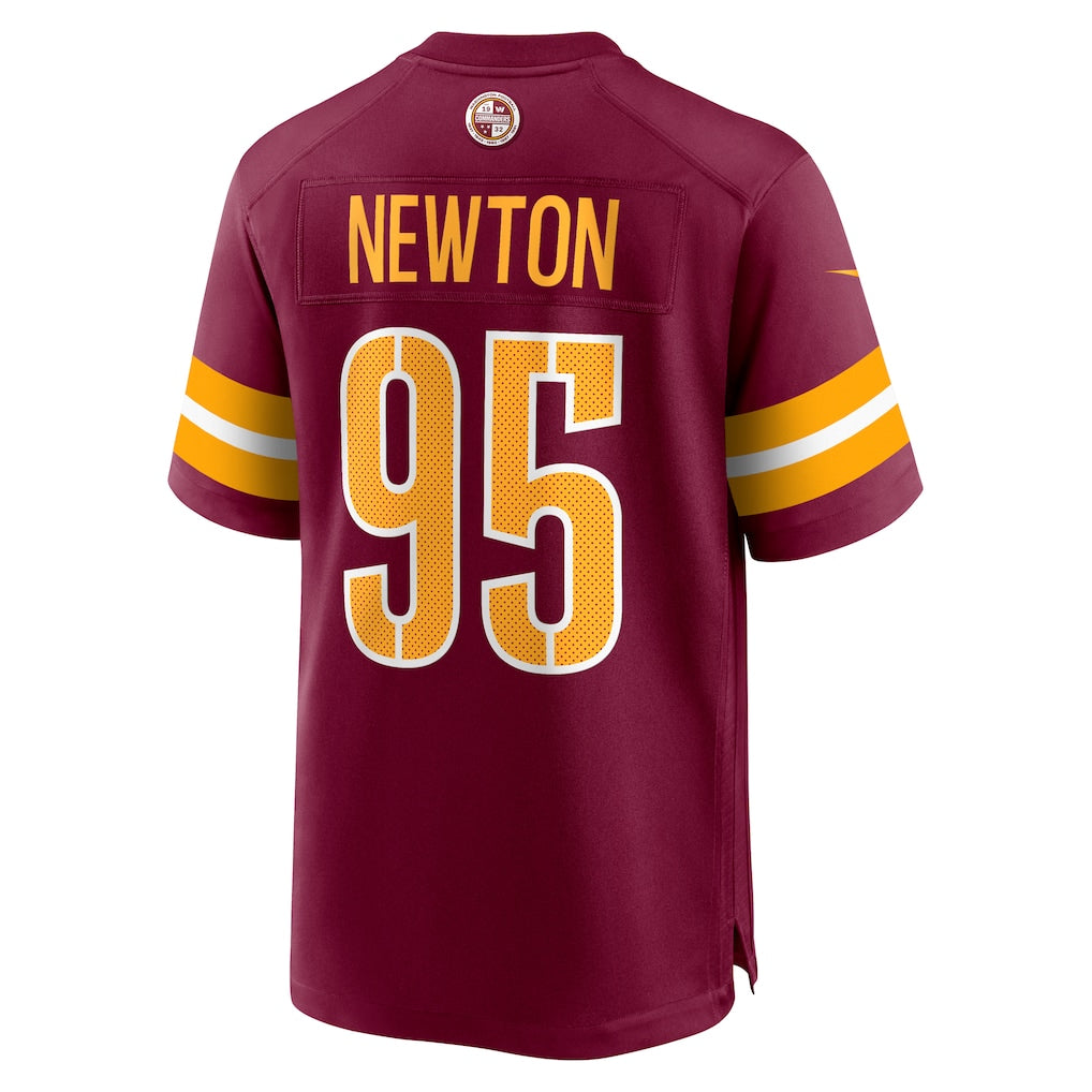 Tuec W.Commanders #95 Jer'Zhan Newton Burgundy Game Jersey