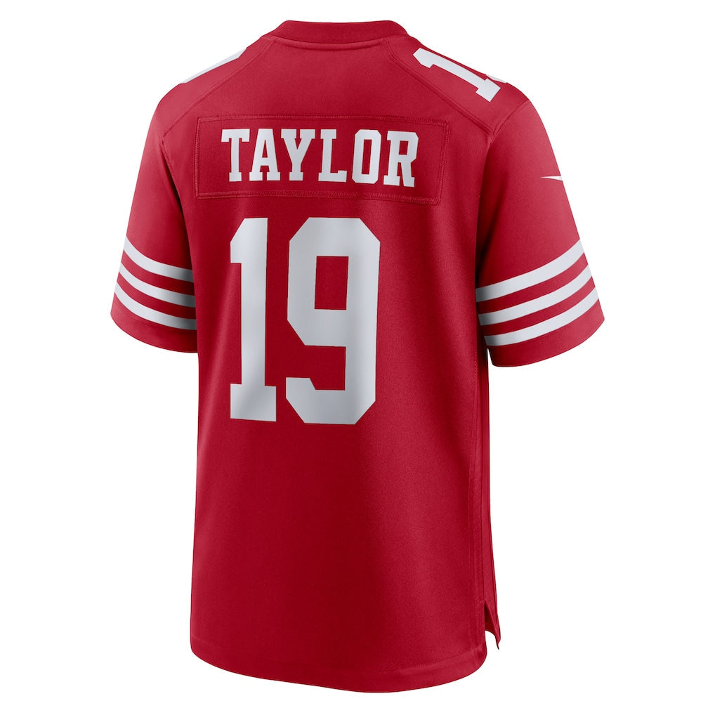 Tuec SF.49ers #19 Trent Taylor Scarlet Team Game Jersey