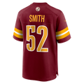 Tuec W.Commanders #52 Preston Smith Burgundy Team Game Jersey