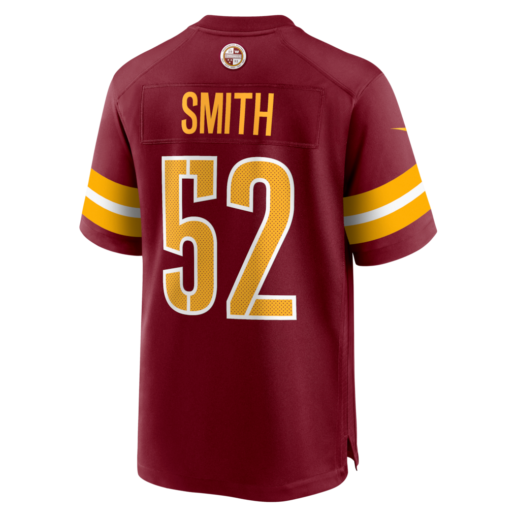 Tuec W.Commanders #52 Preston Smith Burgundy Team Game Jersey