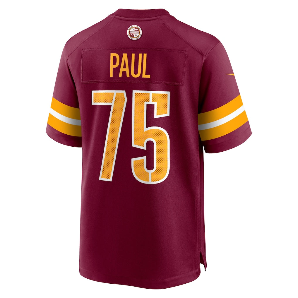 Tuec W.Commanders #75 Chris Paul Burgundy Player Game Jersey