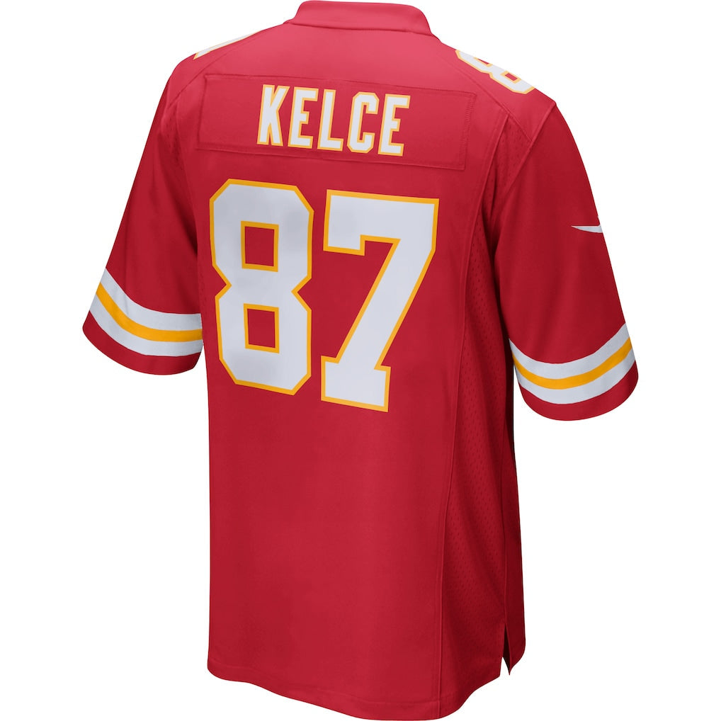 Tuec KC.Chiefs #87 Travis Kelce Red Game Jersey