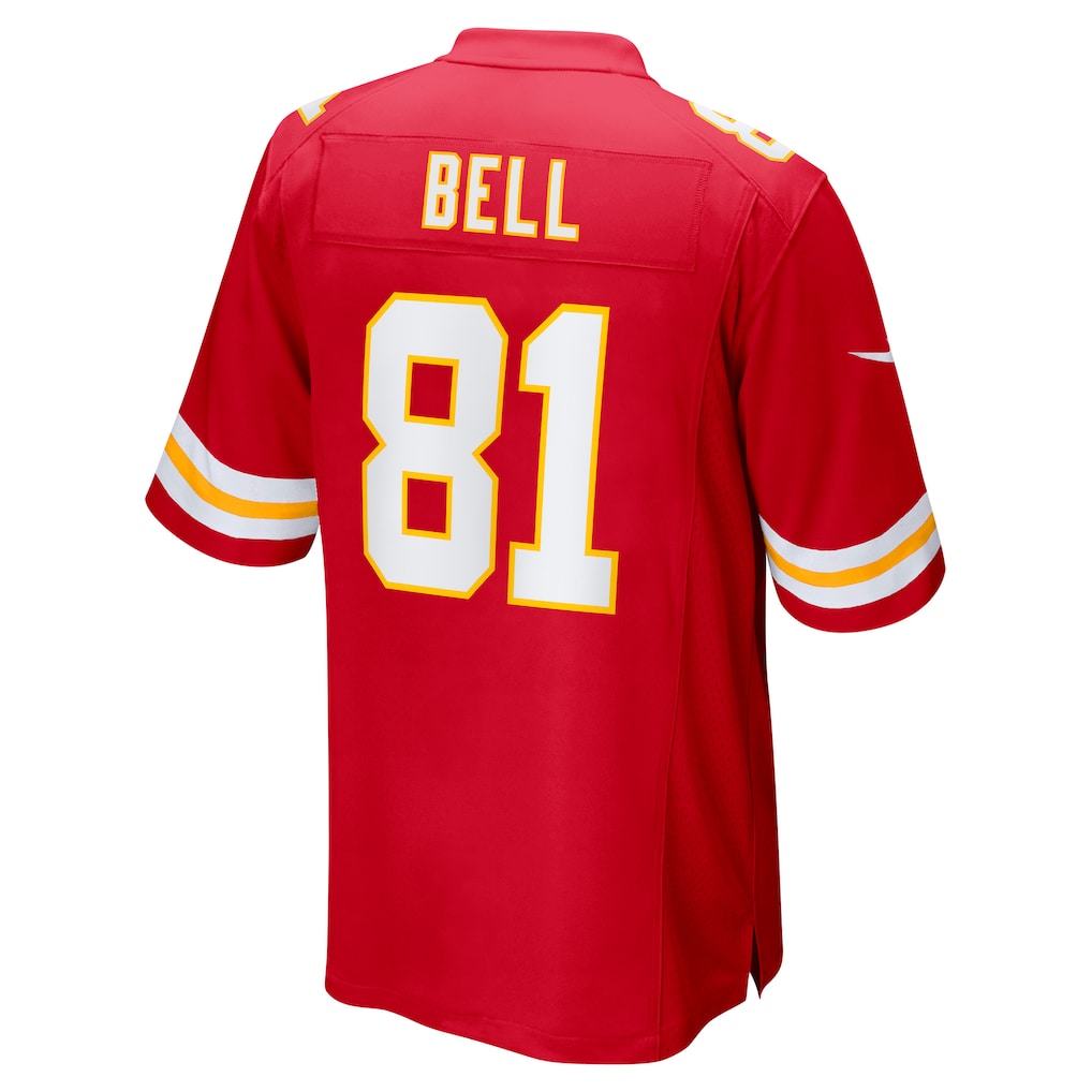 tuec KC.Chiefs #81 Blake Bell Red Game Player Jersey
