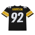 Tuec P.Steelers #92 James Harrison Mitchell & Ness Black Legacy Replica Jersey