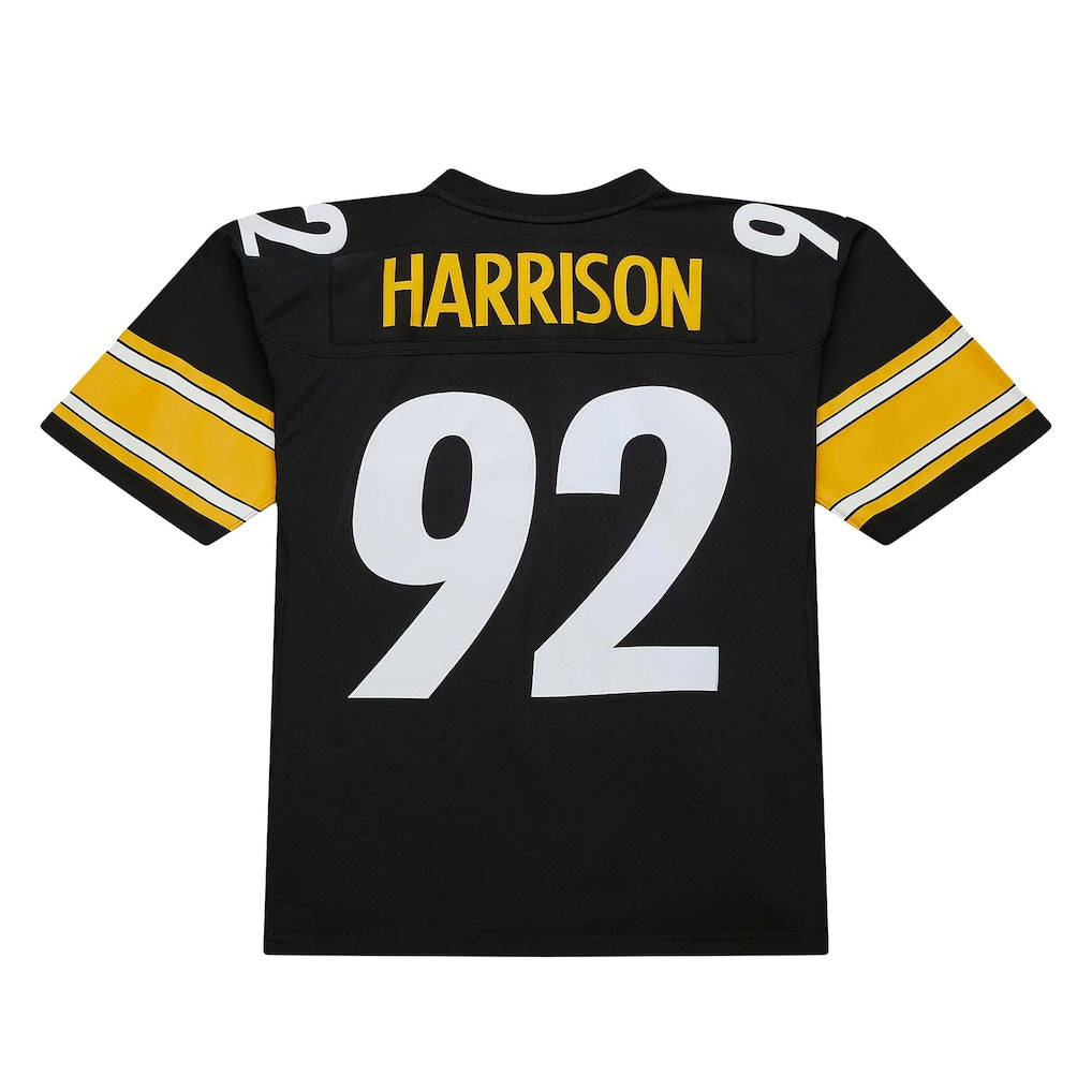 Tuec P.Steelers #92 James Harrison Mitchell & Ness Black Legacy Replica Jersey