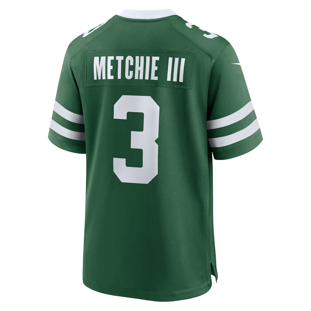 Tuec NY.Jets #3 John Metchie III Legacy Green Team Game Jersey