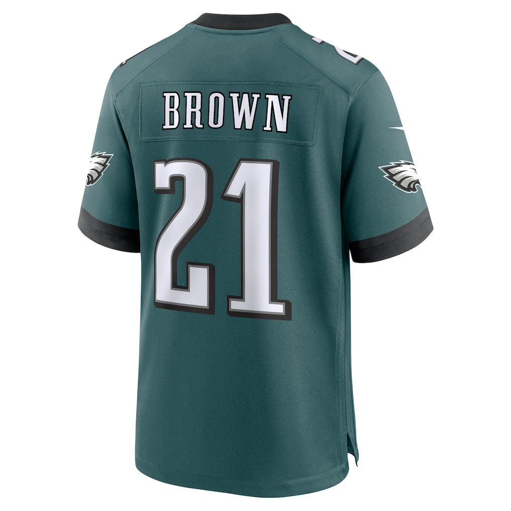 Tuec P.Eagles #21 Sydney Brown Midnight Green Team Game Jersey