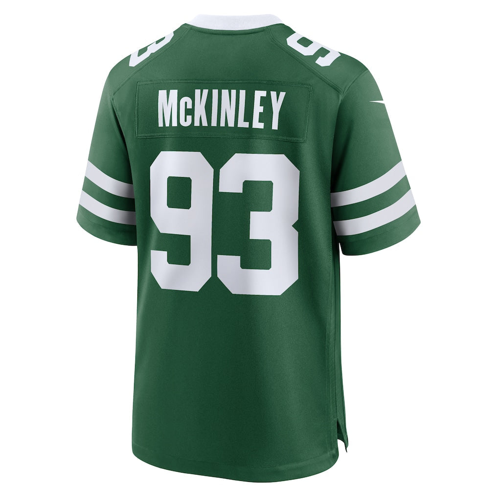 Tuec NY.Jets #93 Takk McKinley Legacy Green Team Game Jersey