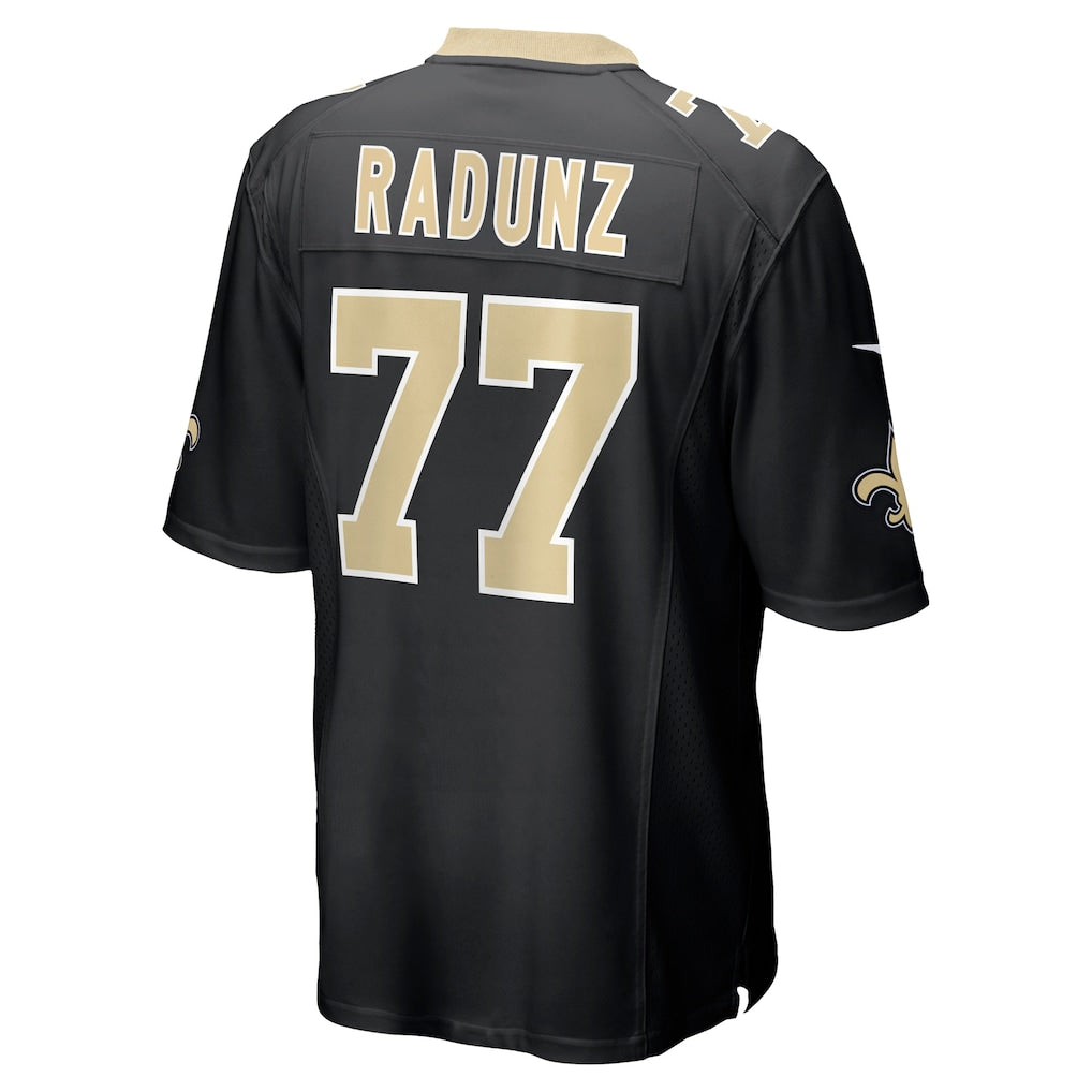 Tuec NO.Saints #77 Dillon Radunz Black Team Game Jersey