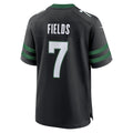Tuec NY.Jets #7 Justin Fields Stealth Black Game Jersey