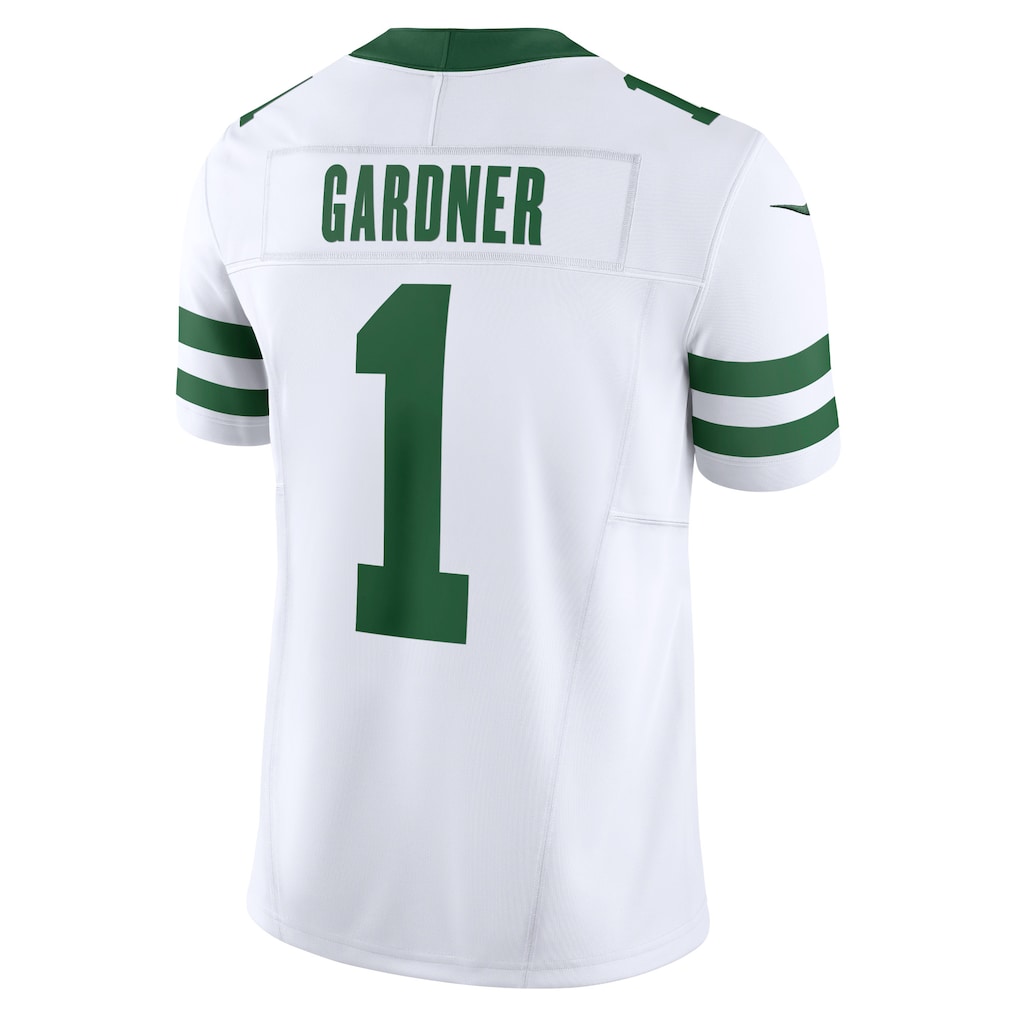 Tuec NY.Jets #1 Ahmad Sauce Gardner Legacy White Vapor F.U.S.E. Limited Jersey