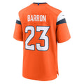 Tuec D.Broncos #23 Jahdae Barron Orange Team Game Jersey