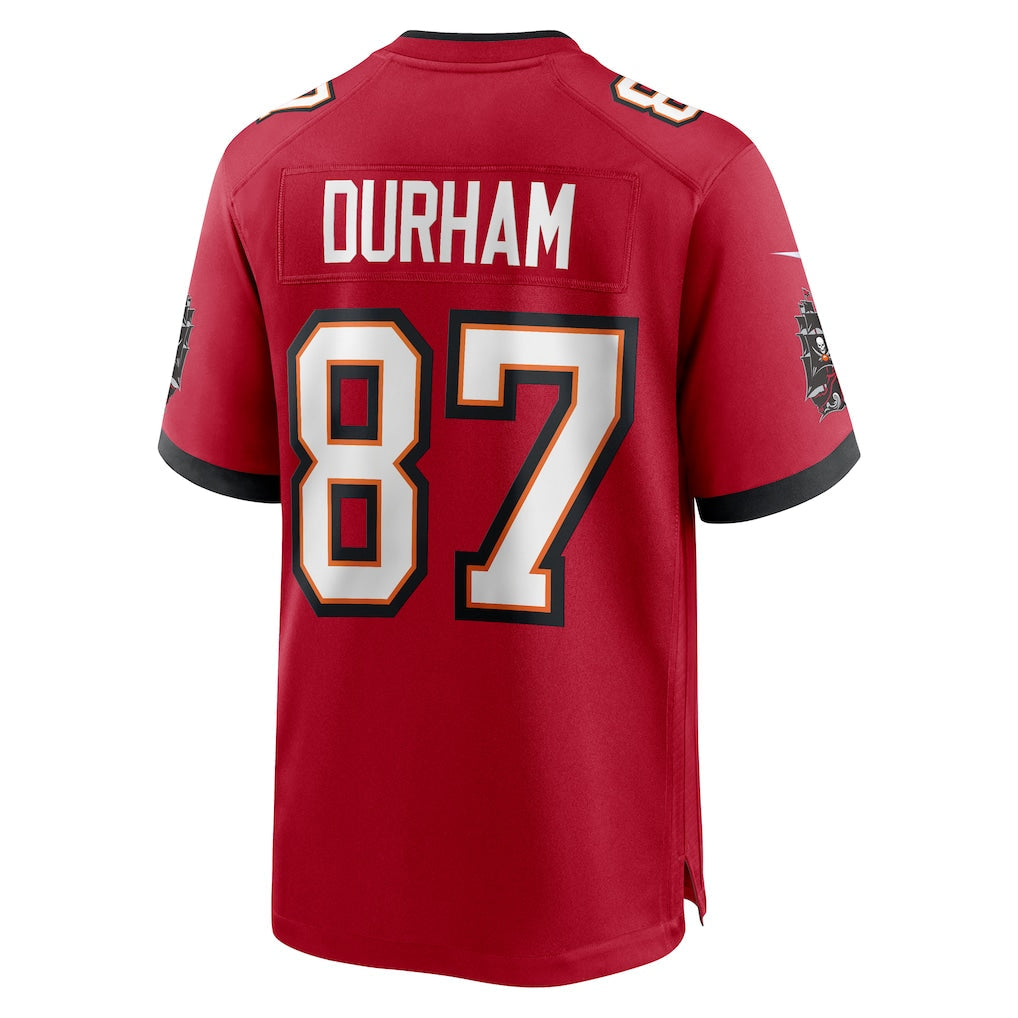 Tuec TB.Buccaneers #87 Payne Durham Red Game Jersey