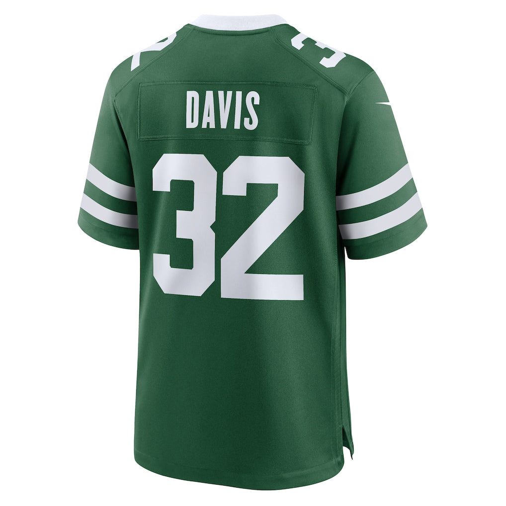 Tuec NY.Jets #32 Isaiah Davis Legacy Green Team Game Jersey