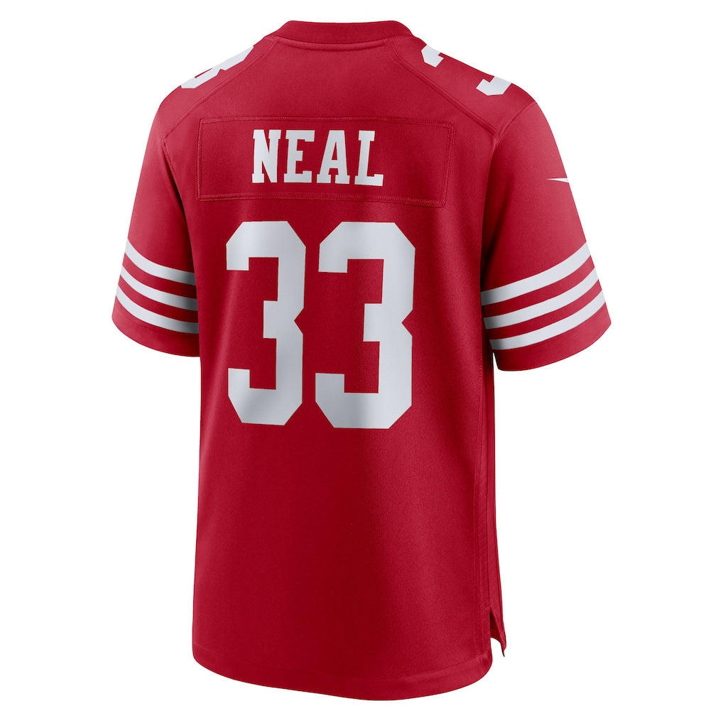 Tuec SF.49ers #33 Siran Neal Scarlet Team Game Jersey