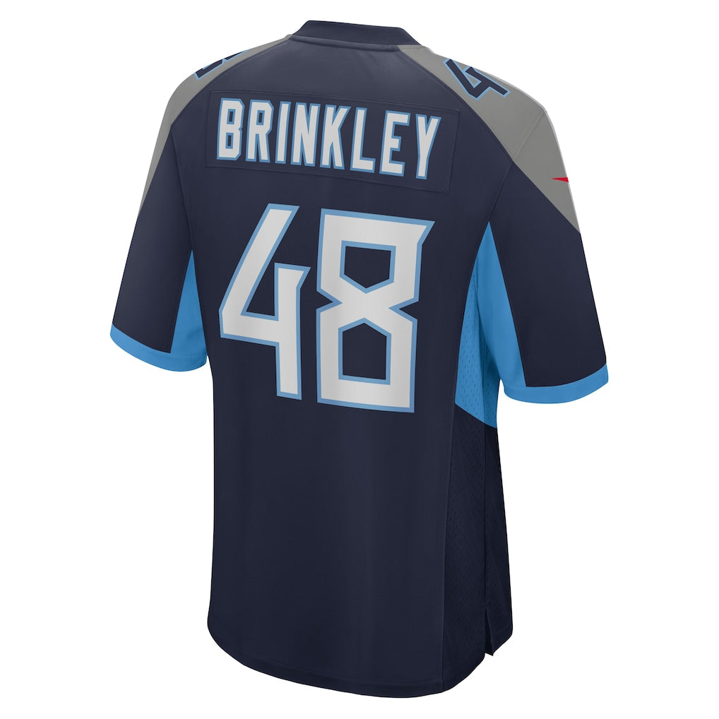 Tuec T.Titans #48 Beau Brinkley Navy Game Jersey