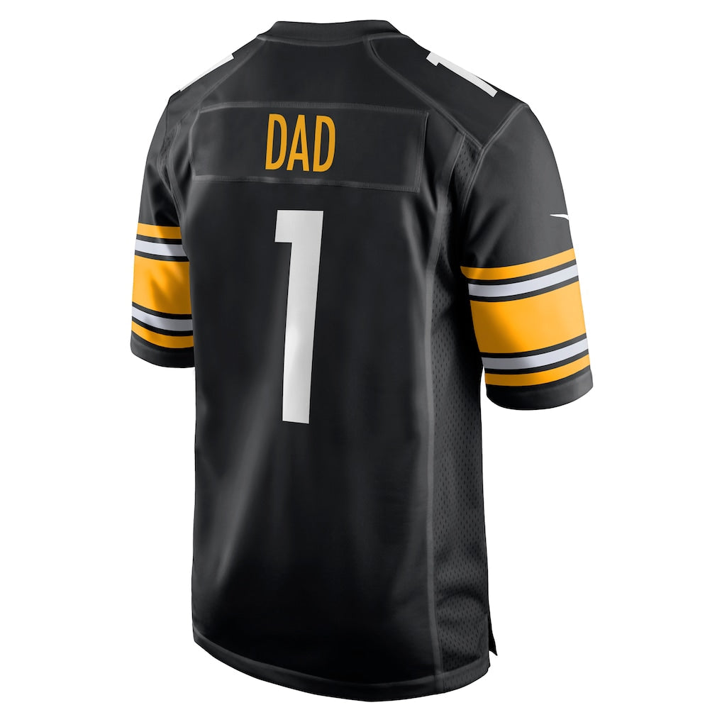 Tuec P.Steelers #1 Dad Black Game Jersey